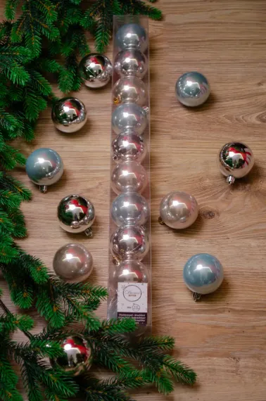 Набор пластиковых шаров Фестивальный 60 мм, 10 шт, Kaemingk (020395)