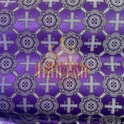 Шёлк "Никольский" фиолетовый с серебром