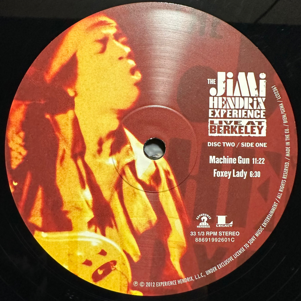 The Jimi Hendrix Experience - Live At Berkeley 2LP (Европа 2012г.)
