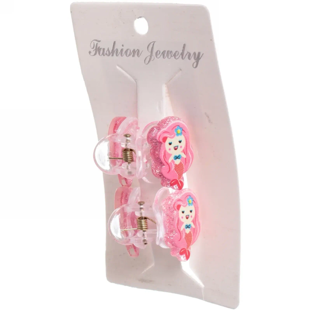 Заколки-краб для волос детские 2 шт «Malvina- Русалочка», 2,4*2,5 см