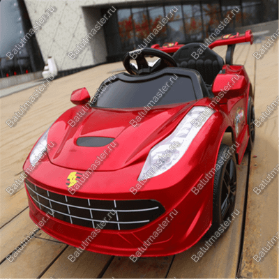 Детский электромобиль "Ferrari" красный, расширенная комплектация
