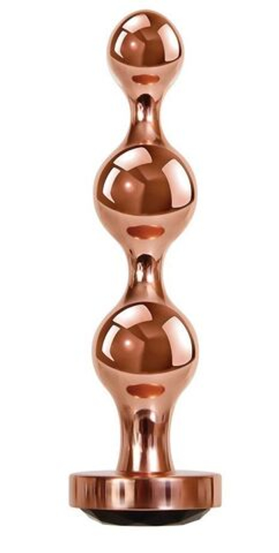 Золотистый анальный стимулятор-елочка Gold Digger Medium - 11,7 см. (Цвет: золотистый)