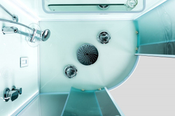 Душевая кабина Esbano (Эсбано) ES-L115CR R, с низким поддоном, с электрикой и LED освещением, 115х85х210