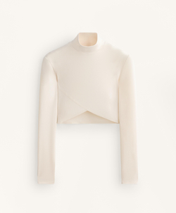 Oysho Футболка с длинным рукавом, экрю