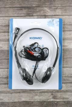 Наушники с микрофоном Komc KM-900 Black (наушник/микрофон)