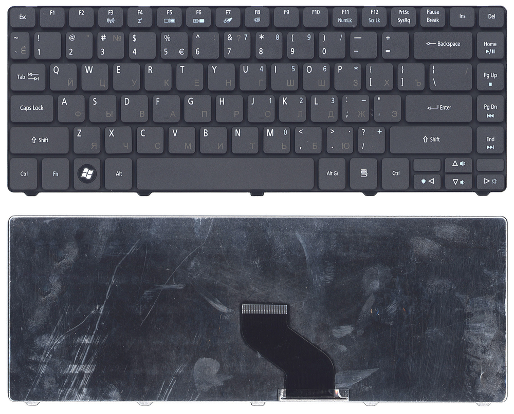 Клавиатура для ноутбука Acer Aspire Timeline 3410 3410T 3410G 4741 3810 черная матовая