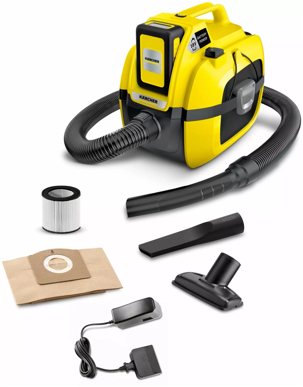 Хозяйственный пылесос Karcher WD 1 Compact Battery Set (1.198-301.0)