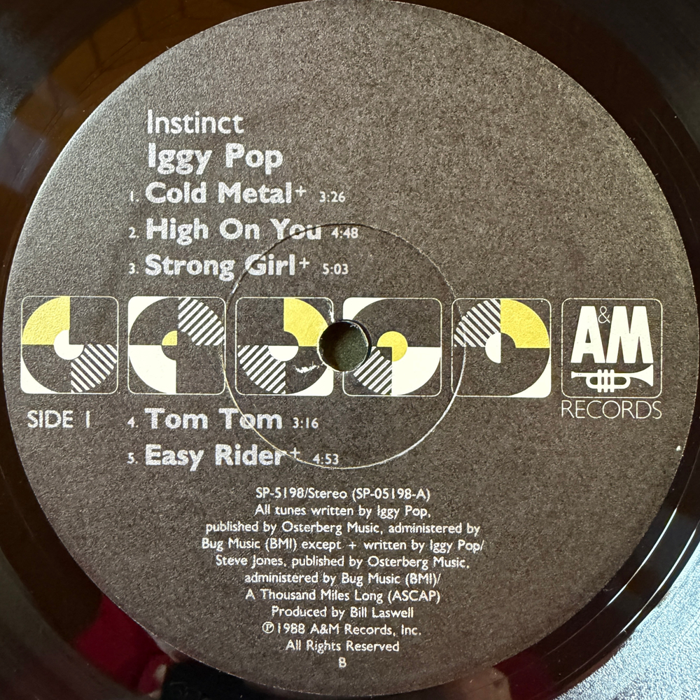 Iggy Pop – Instinct (США 1988г.) Т