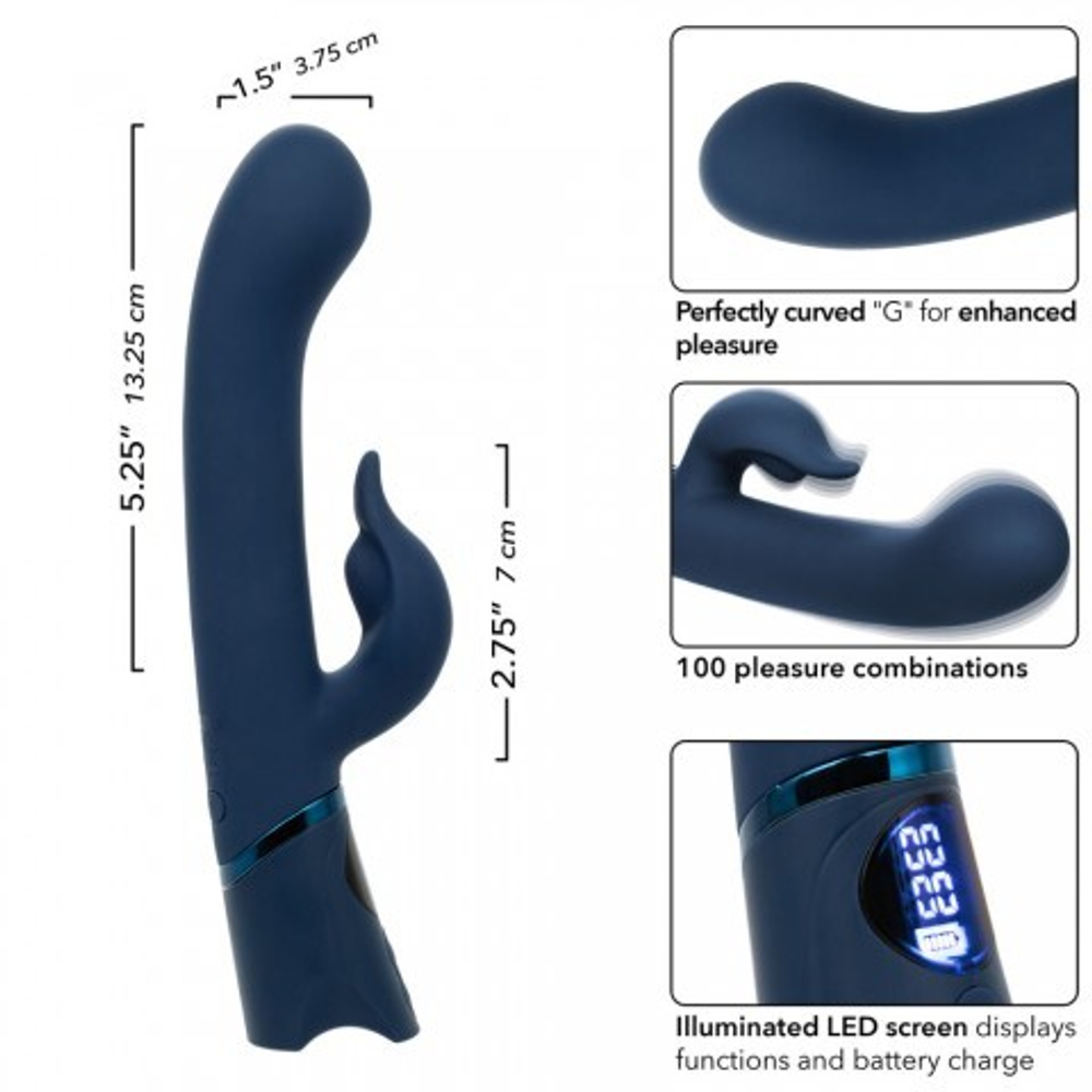 Вибратор-кролик Calexotics Orgasmatron Digital G-Teaser синий