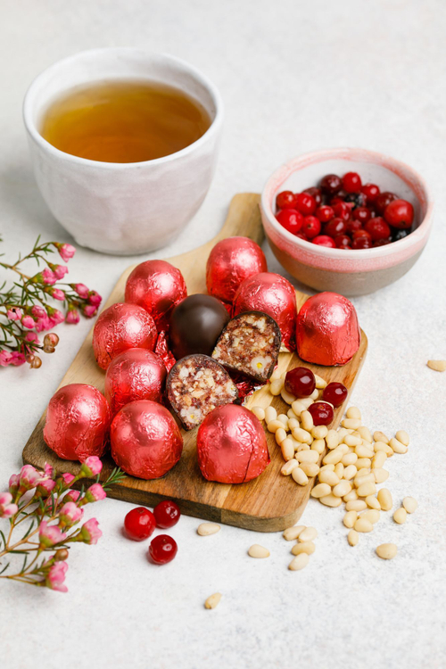 Кедровая комета с клюквой / гофрокороб / 1 кг / ТМ Сибирские конфеты