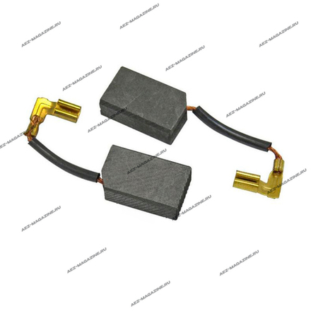 Электроугольная щетка 5,5х10,5х13 мм, поводок клемма, для дрели ИНТЕРСКОЛ ДУ-22/1200ЭРП