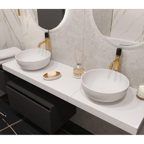 Столешница под раковину Boheme Armadi Art Flat 160 869-160-CLCT, CALACATTA