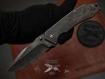 Cкладной нож VN P563 c клинком из стали 420, рукоять Stainless Steel