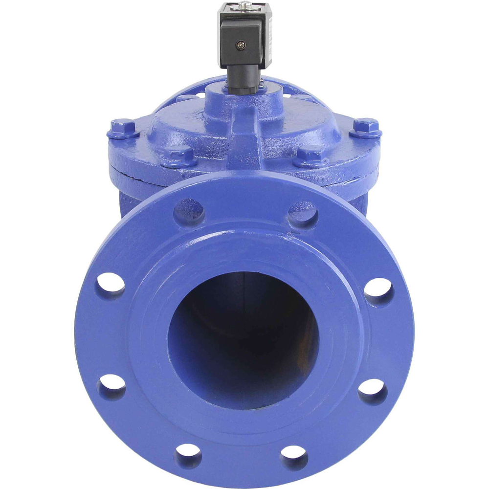 Two way normally closed indirect acting electric solenoid valve Elephant VSF-602V-PU-NC VITON 24В, body material - cast iron, seal - Viton