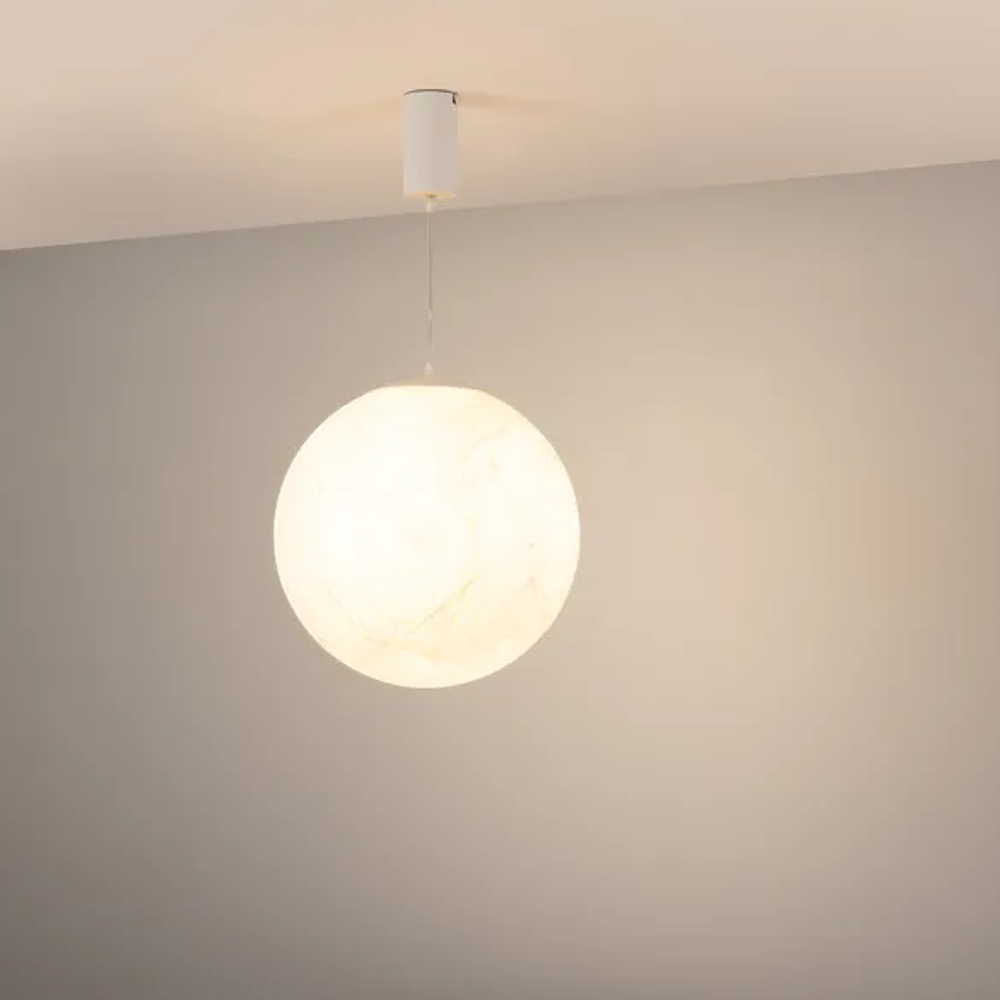 Светильник SP-SILKA-HANG-R400-12W Warm2700 (WH, 330 deg, 230V) (Arlight, IP20 Натуральный шелк, 3 года) 056880