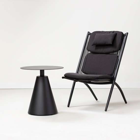 Столик кофейный Marius, Ø50х55 см, черный