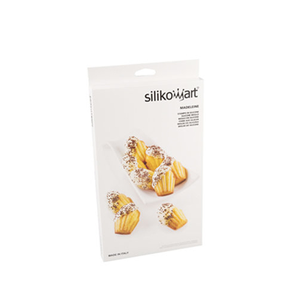 Форма силиконовая для приготовления пирожных madeleine, 17х30 см