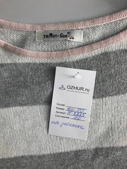 Джемпер лаконичного дизайна, визуально на 50 размер