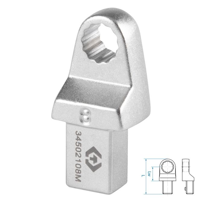 KING TONY (34502108M) Насадка накидная серии "FIT", 8 мм, 9х12 мм