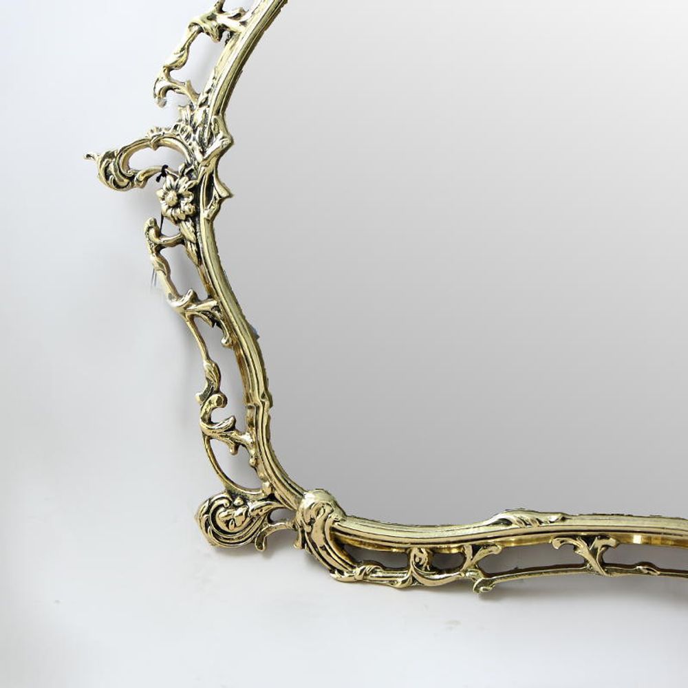 Bello De Bronze Зеркало Бикош в раме, золото