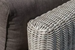 "Лунго" трансформирующаяся лаунж-зона из искусственного ротанга, цвет бежевый