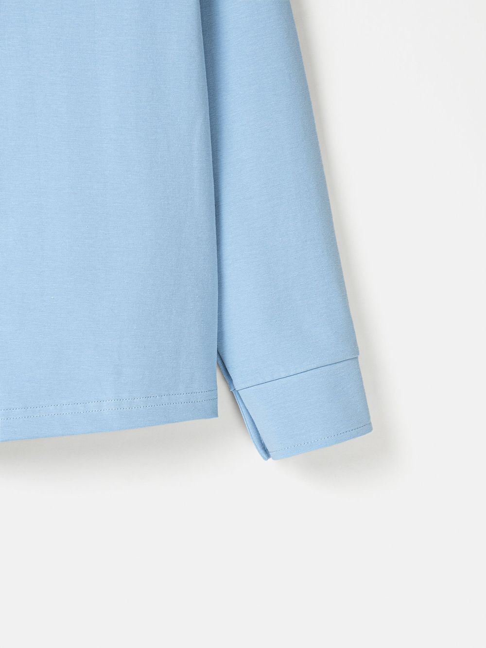 Рубашка трикотажная "Голубая" на кнопках 7+