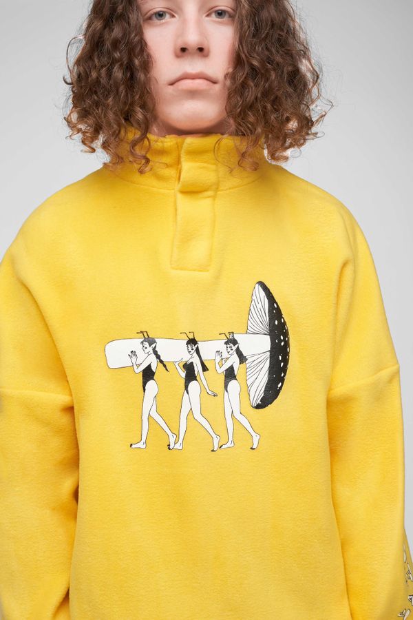 Толстовка флисовая Camp2 Желтая - фото 3