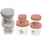 Набор банок для продуктов 4шт (250мл, 500мл,800мл,1200мл)с мерной шкалой