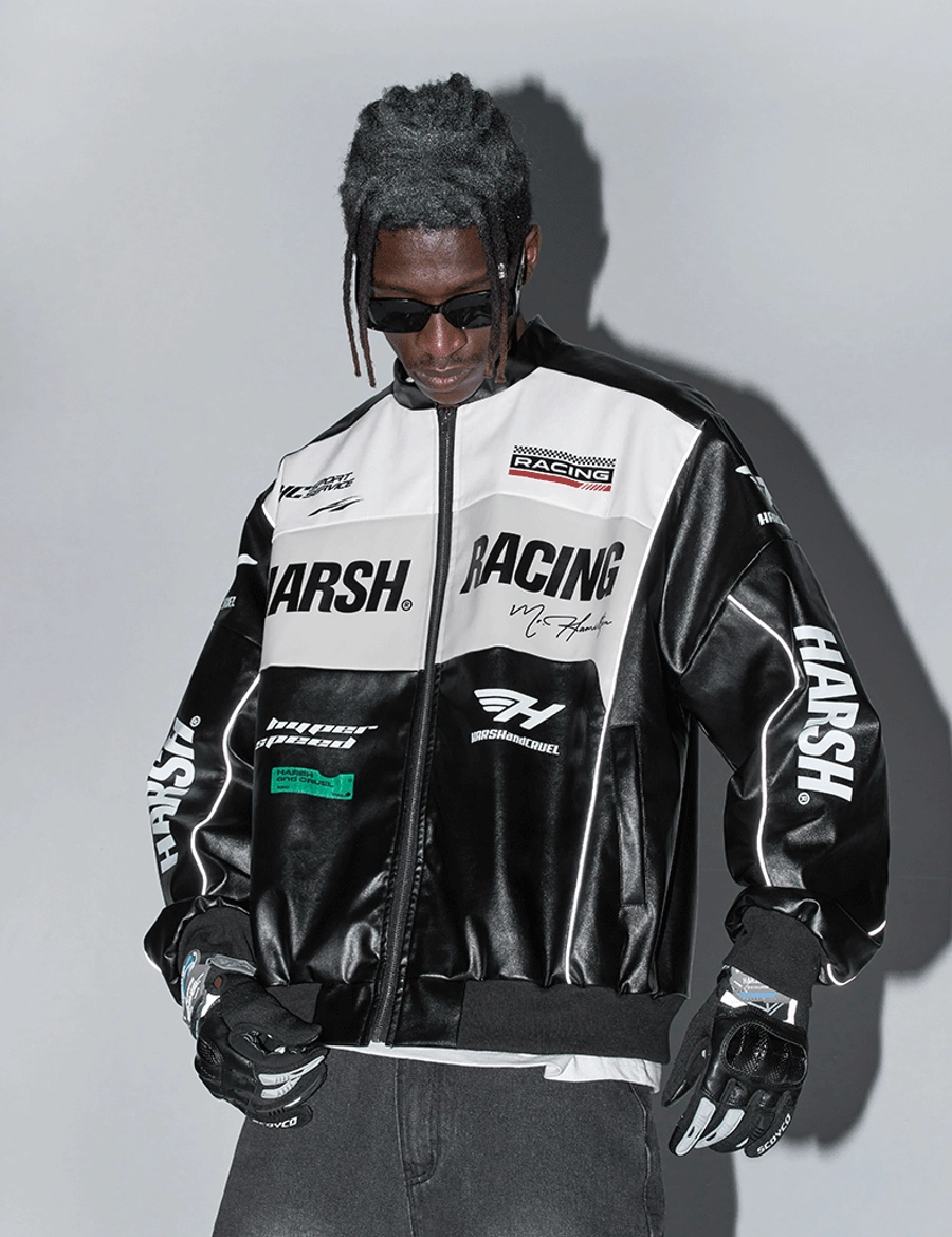 Куртка HARSHandCRUEL "Racing" V2 Leather Jacket