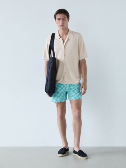 Massimo Dutti Однотонные плавки, бирюзовый