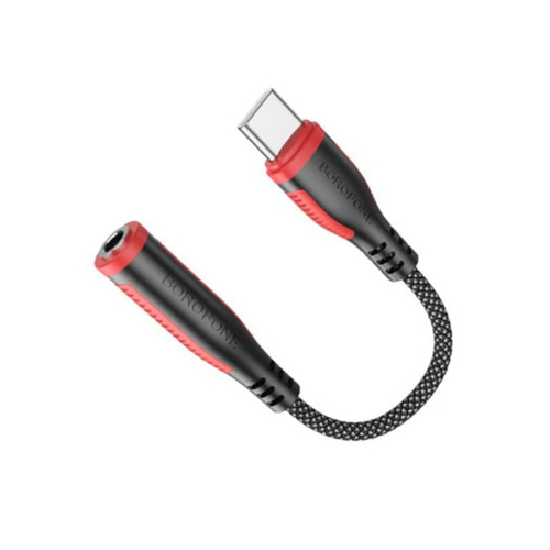 Аудио-переходник Borofone BV17 Converter USB-C - Jack 3.5mm Чёрный (Black)