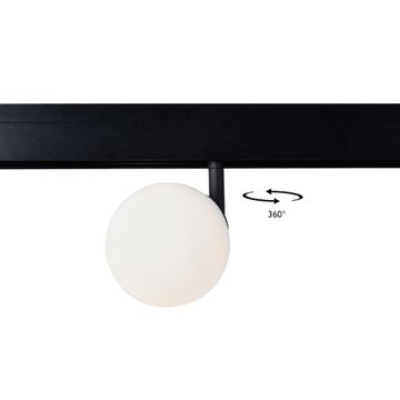 Трековый светодиодный магнитный светильник CLT 0.33 015 5W BL 4000K 48V чёрный Space Crystal Lux