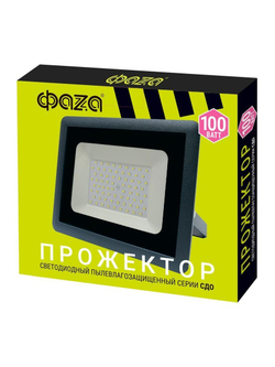 Прожектор светодиодный СДО-10 100Вт 6500К IP65 230В ДО GR ФАZА 5033641