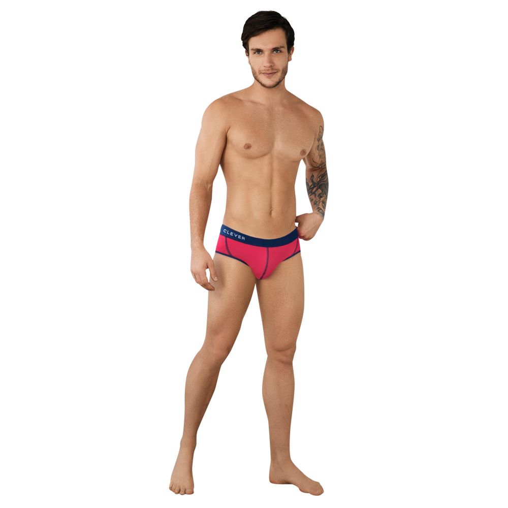 Мужские трусы джоки бордовые Clever SIMPLE JOCKSTRAP 094719