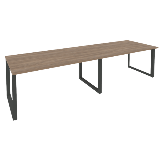 Onix Стол переговорный O.MO-PRG-2.4 Дуб Аризона/Металл Антрацит 3160*980*750