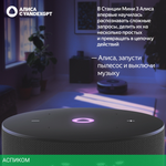 Умная колонка Яндекс Станция Мини 3 черный (YNDX-00027BLK)
