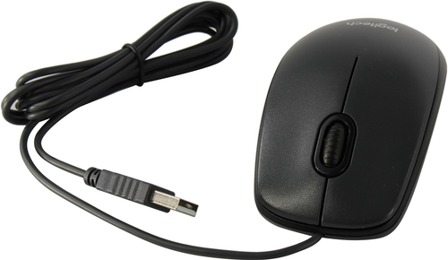 Манипулятор Logitech Mouse M90 Dark Grey <910-001793> (RTL) USB 3btn+Roll