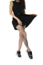 Колготки с принтом в виде черно-зеленого карпа кои на правой ножке (Размер: S-M-L) (Цвет: бежевый)