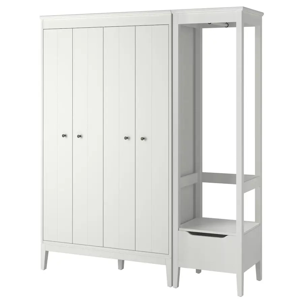Комбинация для хранения - IDANÄS/IDANАS  IKEA/ ИДАНАС ИКЕА,180x59x211 см, белый