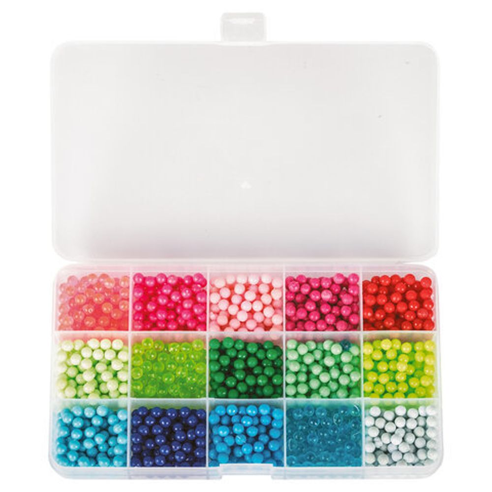 Аквамозаика, 30 цветов, 3000 бусин, в колорбоксе, ЮНЛАНДИЯ, 663780