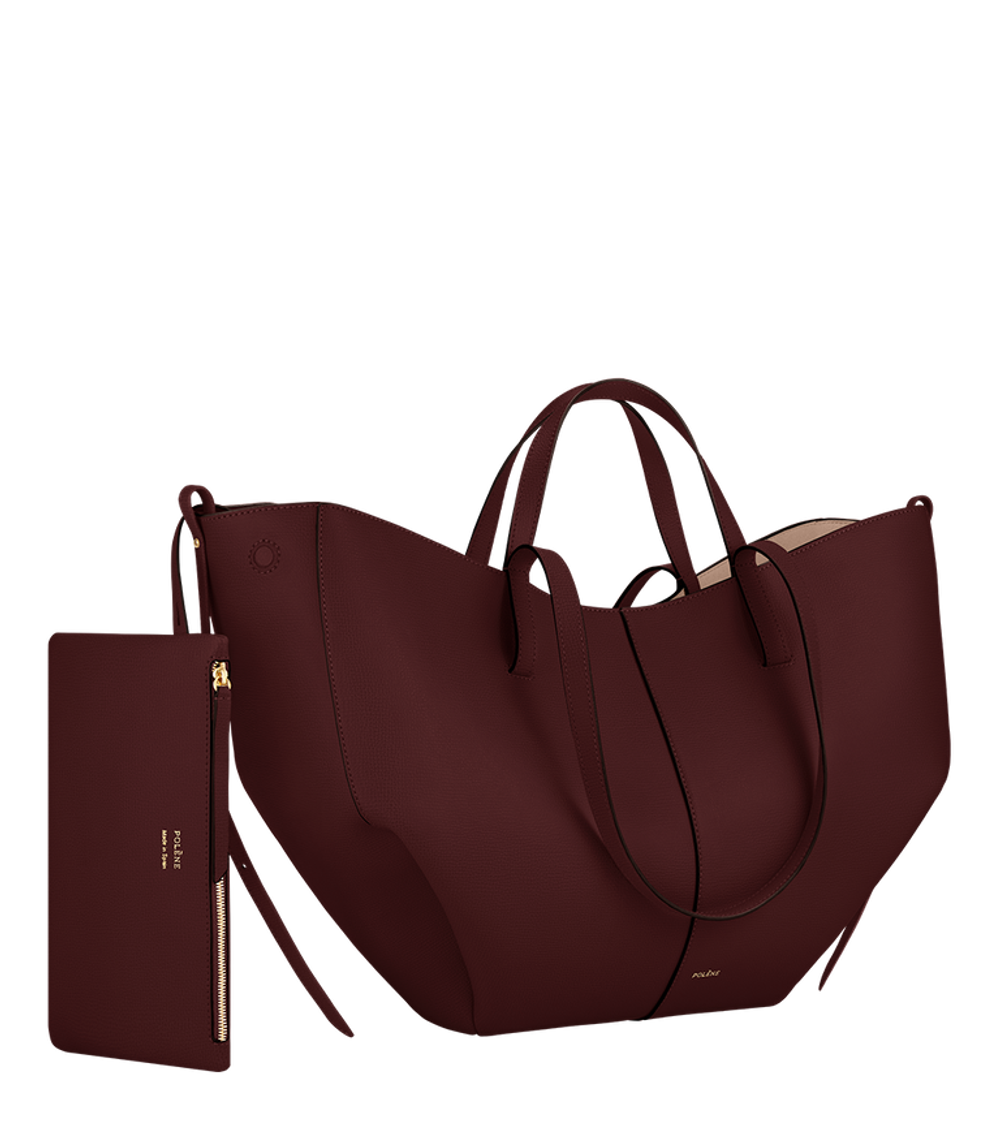 Сумка Polene Cyme EDITION TEXTURED BLACK CHERRY