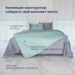 Пододеяльник BuyColor (сатин) Лаванда/Мята