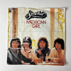 Винтажная виниловая пластинка 7 дюймов (маленькая пластинка) Смоуки Smokie Mexican Girl (Германия 1978)