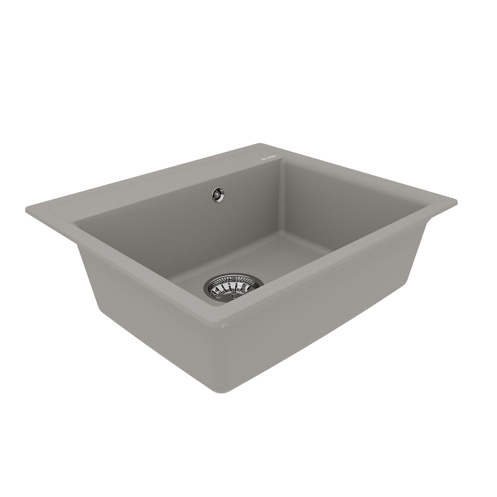 КУХОННАЯ МОЙКА ИЗ КВАРЦГРАНИТА LEMARK HANKA 570 ЦВЕТ: ГРЕЙ (9910015)