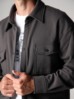 Рубашка трикотажная графит серая Город Горький