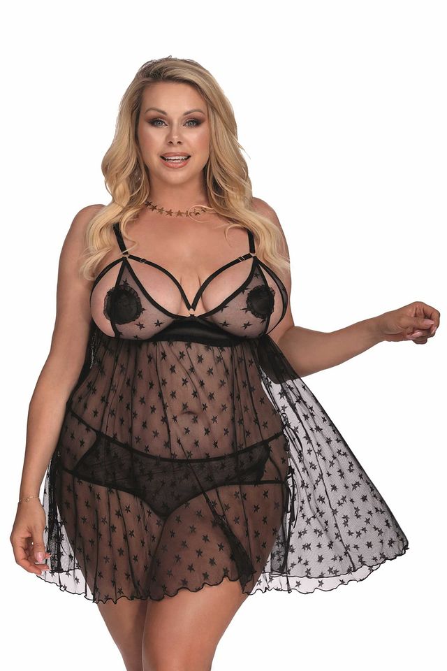 Полупрозрачная сорочка Yulia