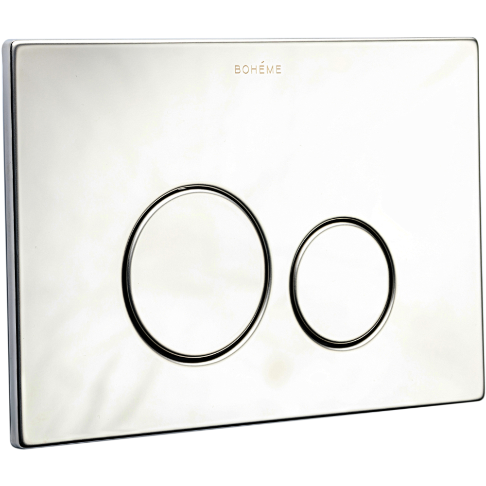 Клавиша смыва Boheme 649-SGM нержавеющая сталь ультраплоская для инсталляции Geberit, Shine Gun Metall