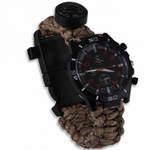 Часы тактические из паракорда с компасом