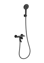 Смеситель для ванны с душем WONZON & WOGHAND CLICK, Черный матовый (WW-FE05L221-MB)