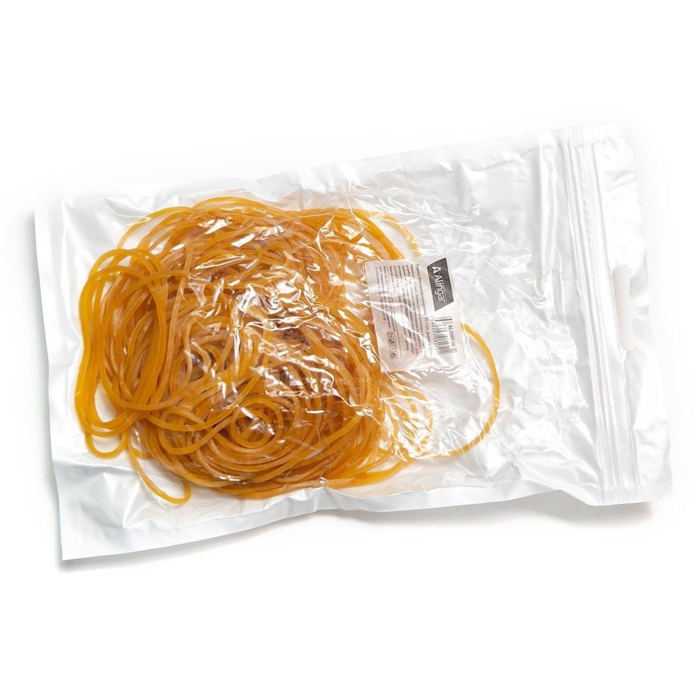 Резинки для денег банковские 50 мм, Alingar, 50 гр, каучуковые, зип - пакет, европодвес